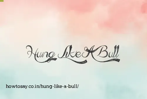 Hung Like A Bull