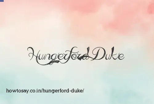 Hungerford Duke