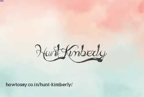 Hunt Kimberly