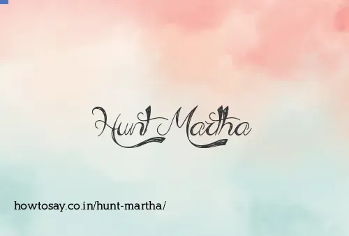 Hunt Martha