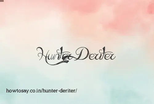 Hunter Deriter