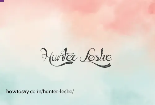 Hunter Leslie