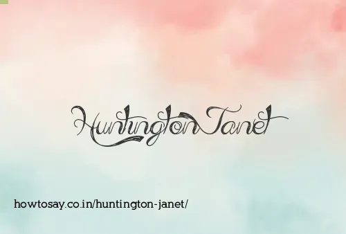 Huntington Janet