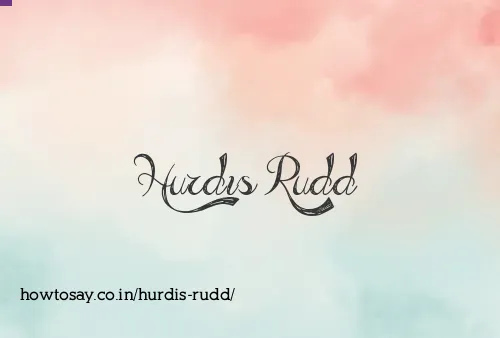 Hurdis Rudd