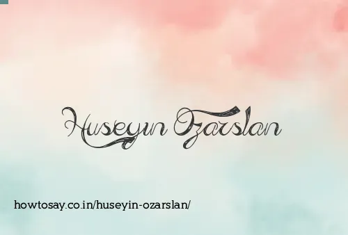Huseyin Ozarslan