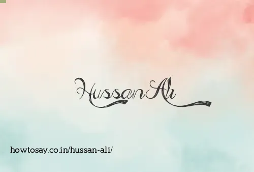 Hussan Ali