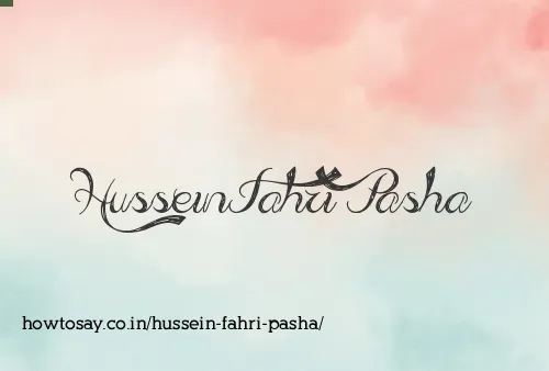 Hussein Fahri Pasha