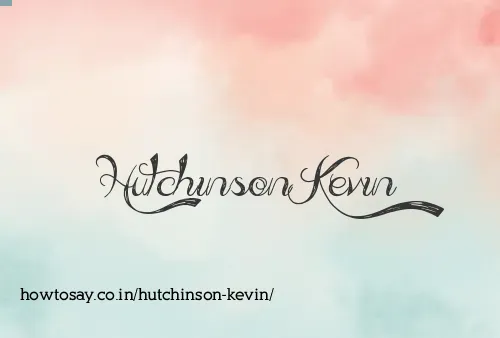 Hutchinson Kevin
