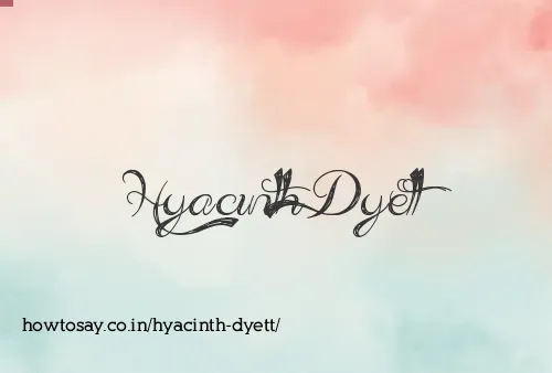 Hyacinth Dyett