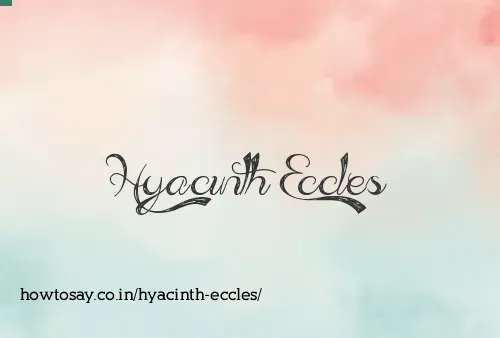 Hyacinth Eccles