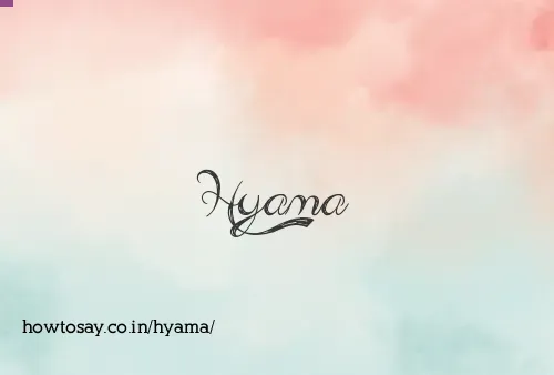 Hyama