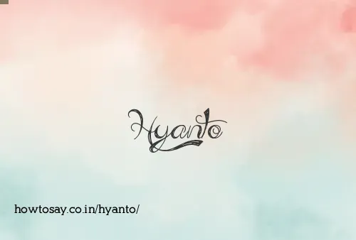 Hyanto
