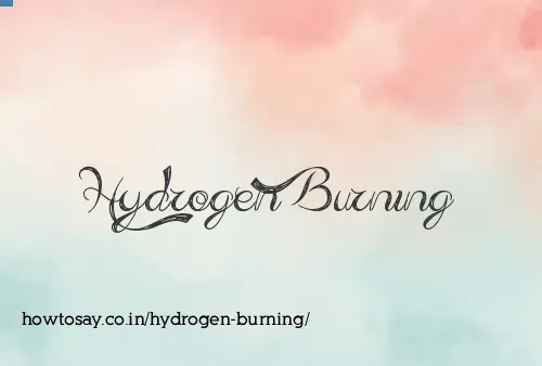 Hydrogen Burning