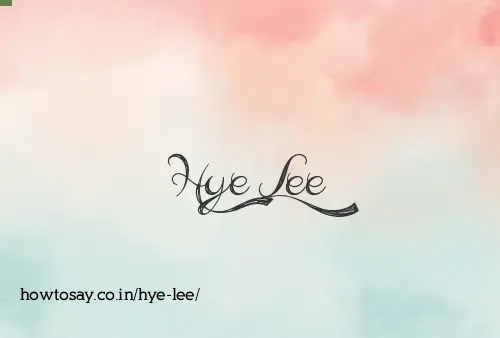 Hye Lee