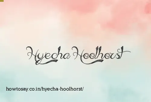 Hyecha Hoolhorst