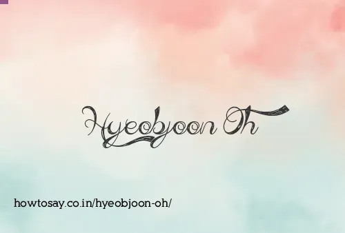 Hyeobjoon Oh