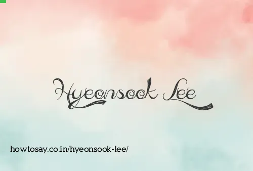 Hyeonsook Lee