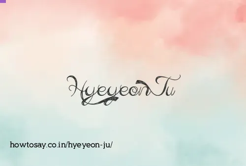 Hyeyeon Ju