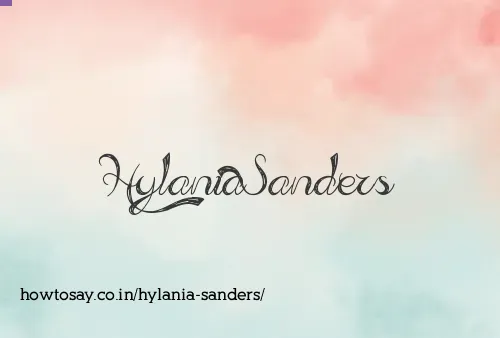 Hylania Sanders