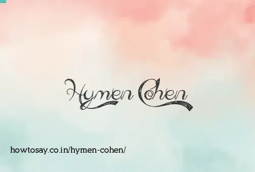 Hymen Cohen