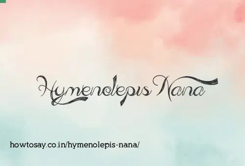 Hymenolepis Nana