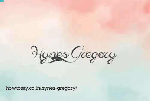 Hynes Gregory