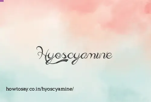 Hyoscyamine