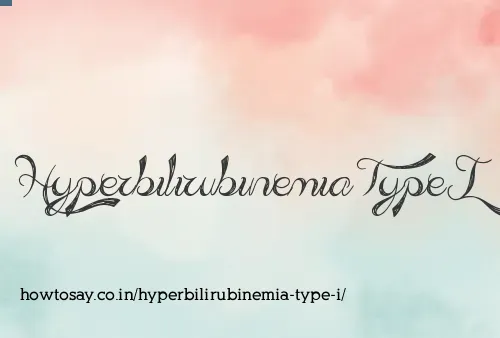Hyperbilirubinemia Type I
