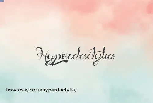 Hyperdactylia
