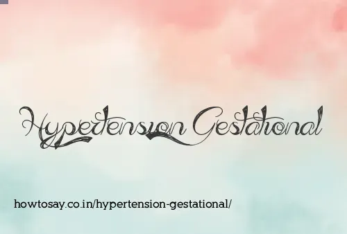 Hypertension Gestational