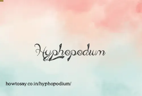 Hyphopodium