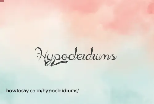 Hypocleidiums