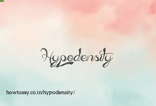 Hypodensity