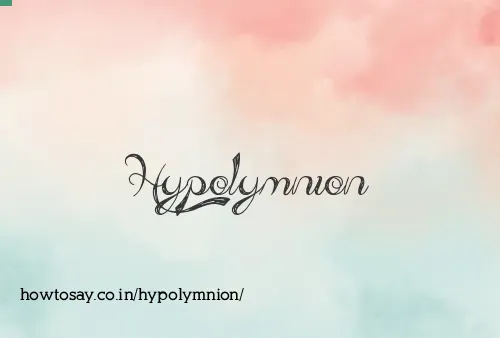 Hypolymnion