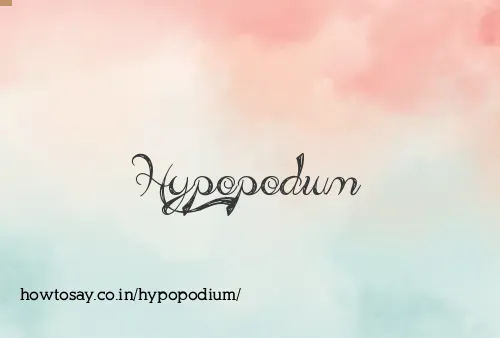 Hypopodium