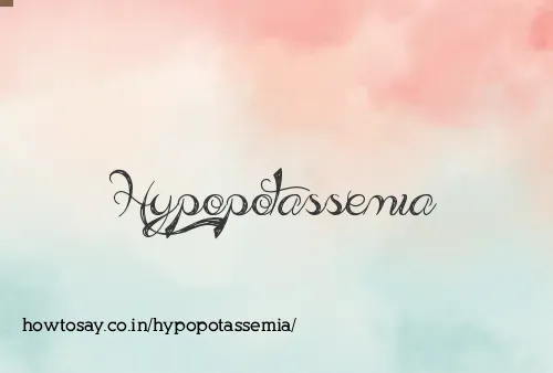Hypopotassemia