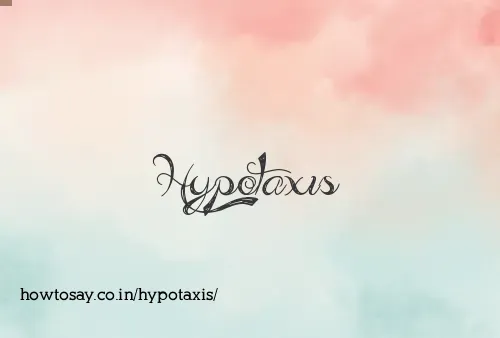 Hypotaxis