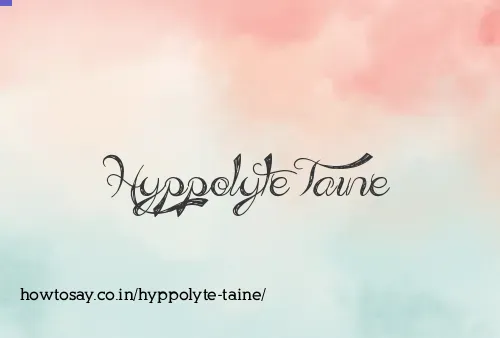 Hyppolyte Taine