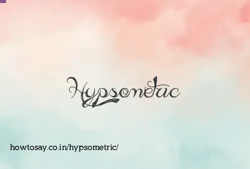 Hypsometric