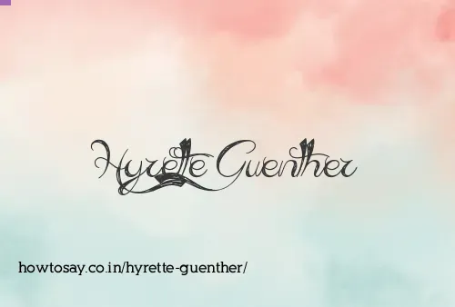 Hyrette Guenther