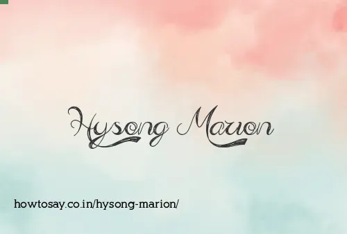 Hysong Marion