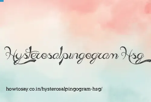 Hysterosalpingogram Hsg