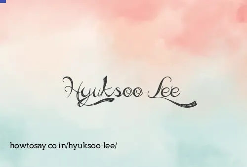 Hyuksoo Lee