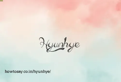 Hyunhye