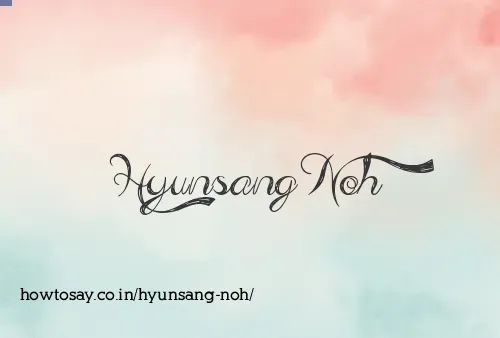 Hyunsang Noh