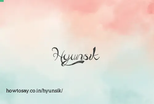 Hyunsik