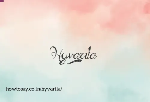 Hyvarila