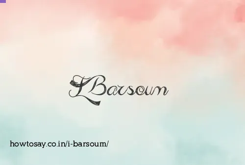 I Barsoum
