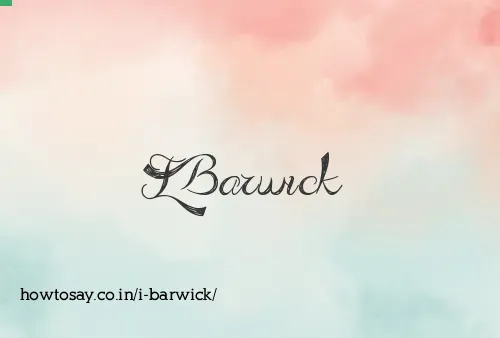 I Barwick