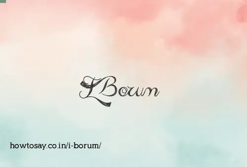 I Borum